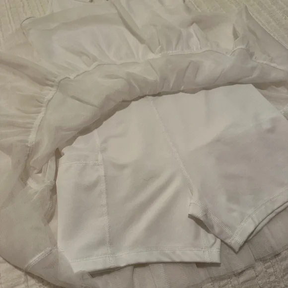 Old Navy 10-12 NWOT ballet White Sleeveless Dress with Tiered Skirt - Picture 5 of 7